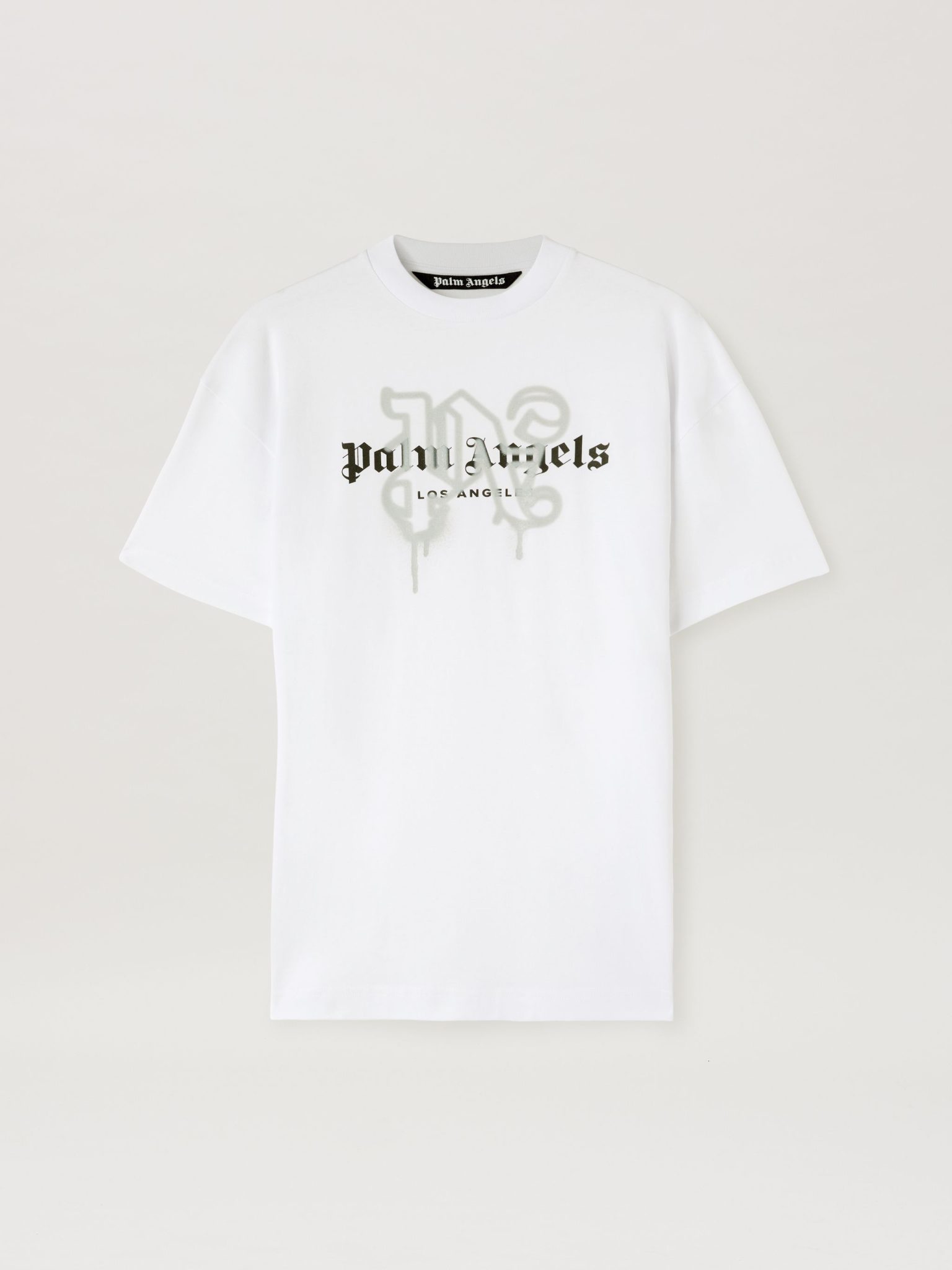 T-shirt Monogram Spray City Los Angeles blanc Palm Angels-influensse