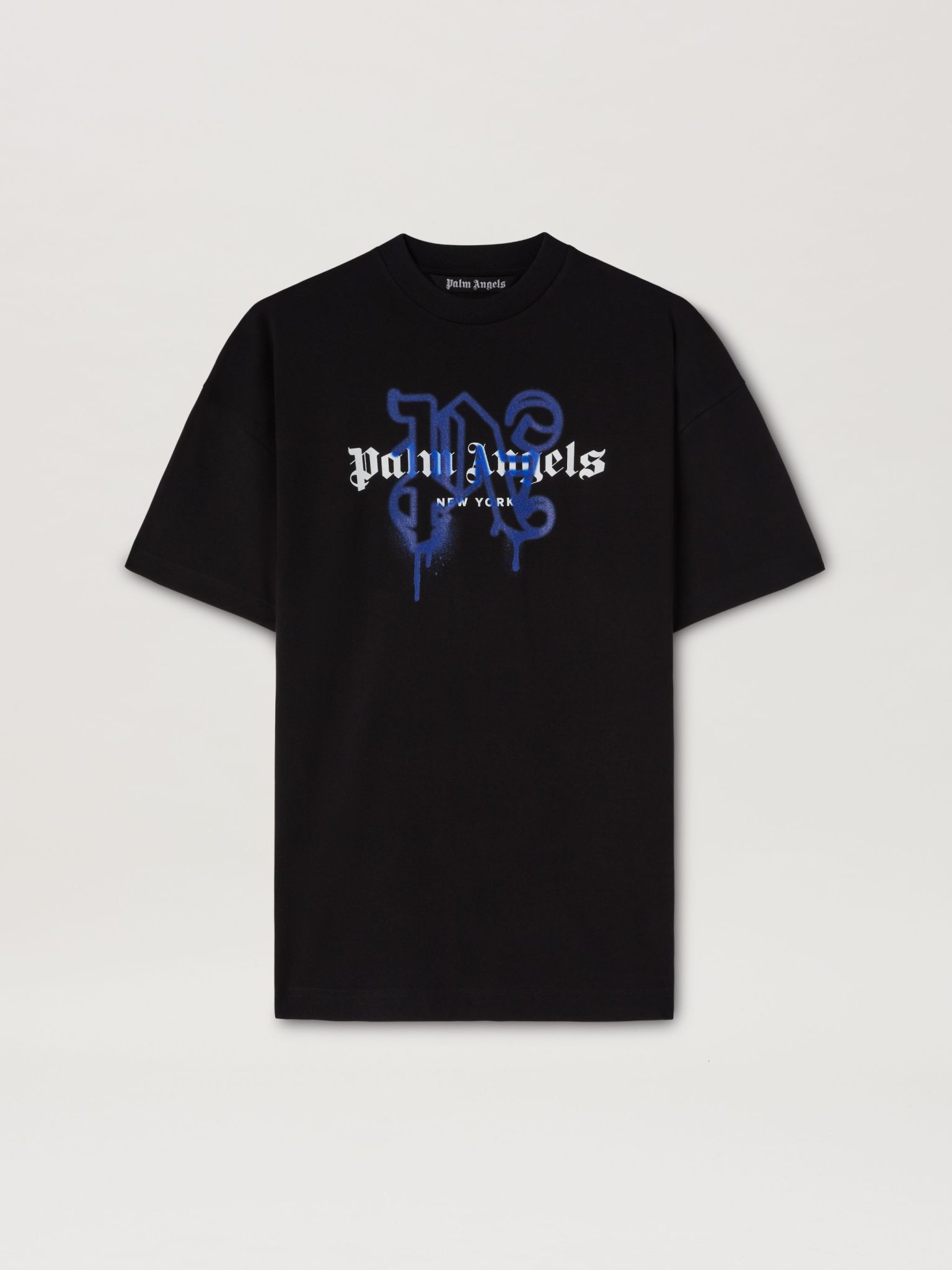 T-shirt Monogram Spray City New York noir Palm Angels-influensse