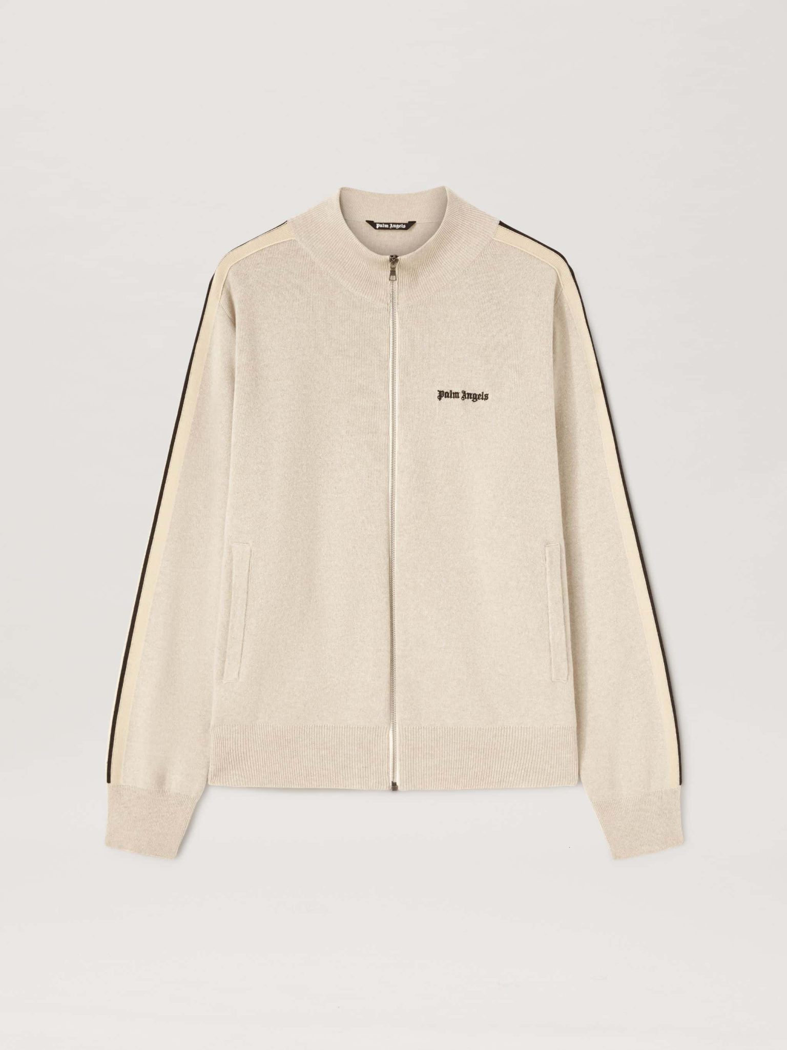 Survêtement tricot cachemire beige clair Palm Angels-influensse