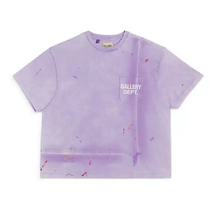 Tee Vintage peint violet Gallery Dept.-influensse