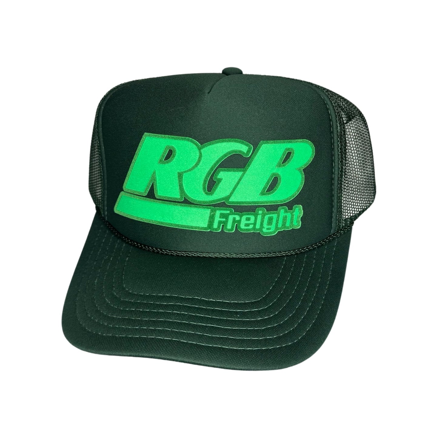 Casquette trucker réfléchissant Bezel vert forêt RGB-influensse