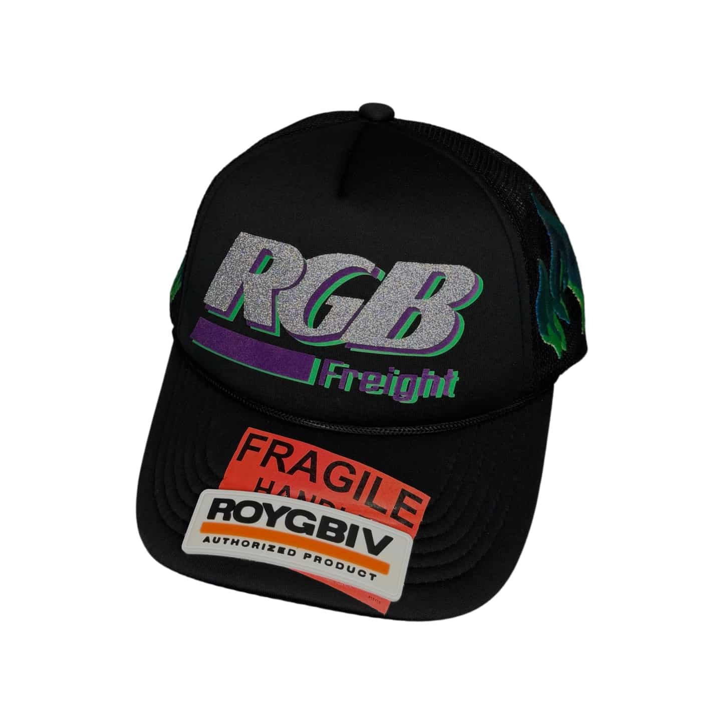 Casquette trucker réfléchissant Flamme Joker RGB-influensse