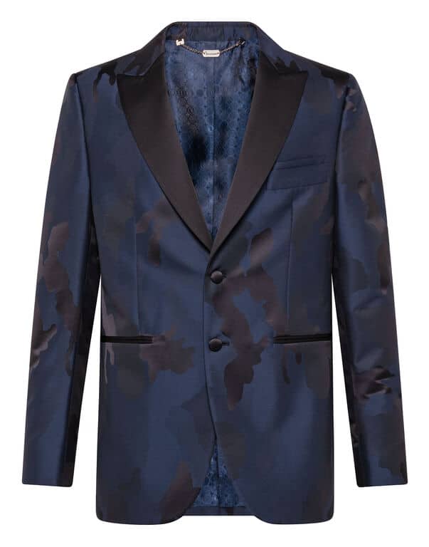 Blazer élégant camo bleu Billionaire-influensse