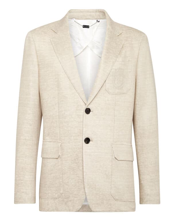 Blazer lin beige Billionaire-influensse