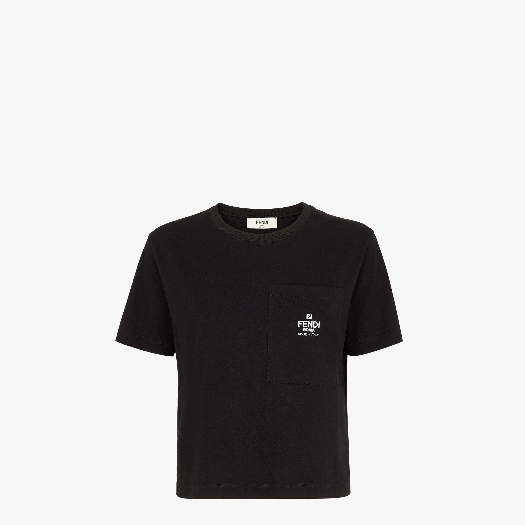 T-shirt MC Pilati coton noir Fendi-influensse