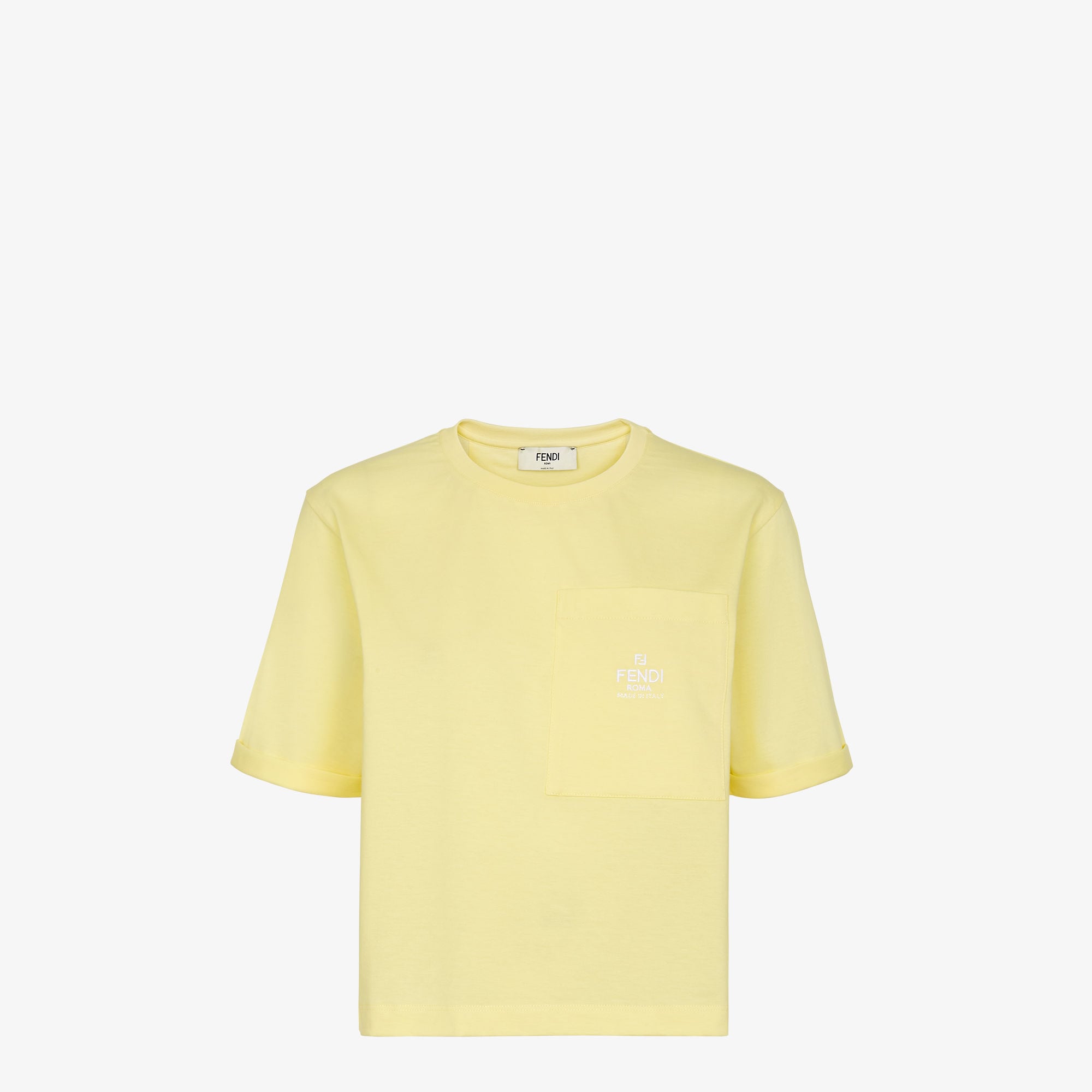 T-shirt MC Pilati coton jaune Fendi-influensse