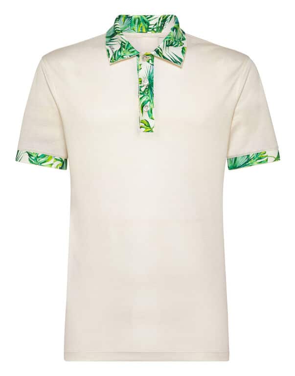 Polo SS Palms blanc cassé Billionaire-influensse
