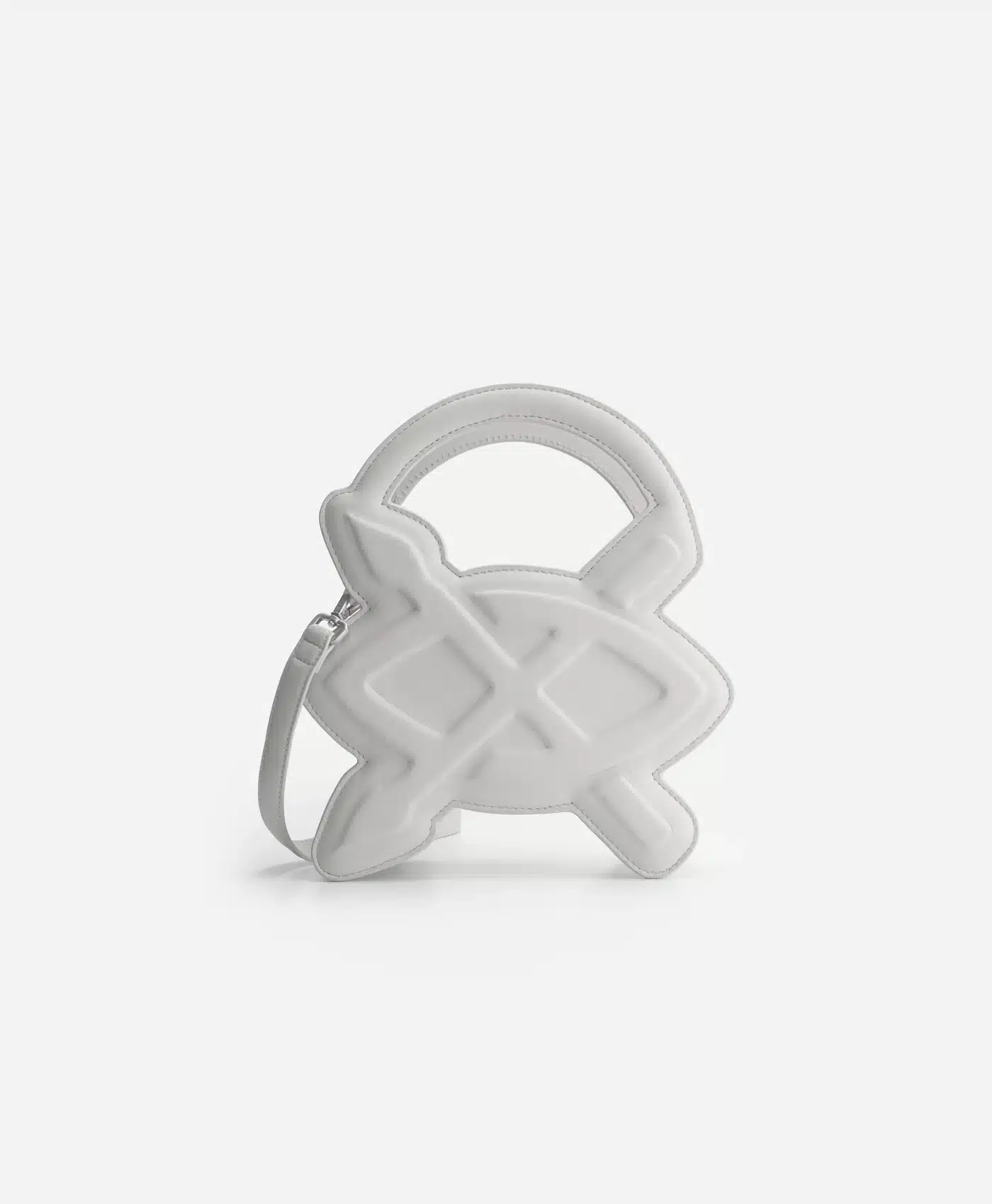 Sac à bandoulière cuir Cimbia moonstruck gris Daily Paper-influensse