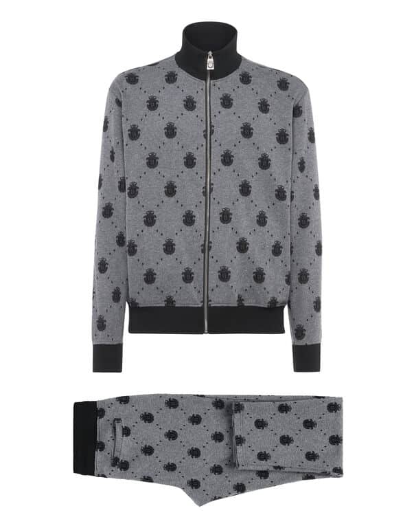 Ensemble survêtement Monogram gris Billionaire-influensse