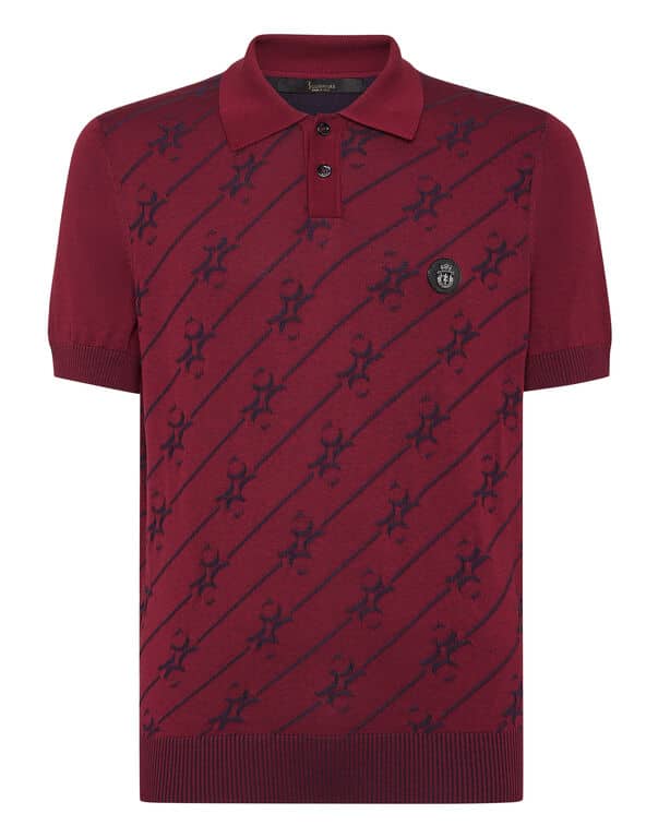 Polo en soie SS rouge Billionaire-influensse