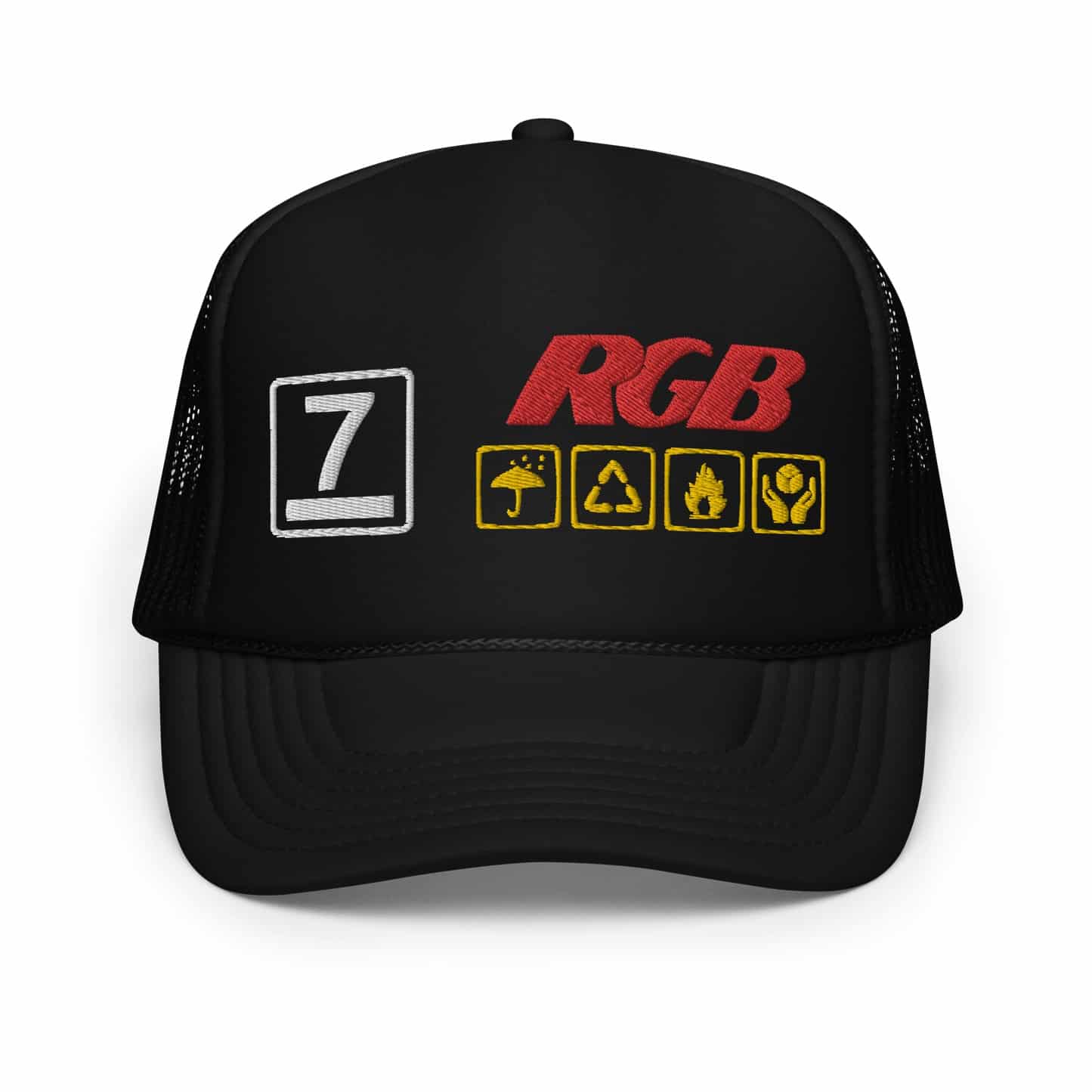 Casquette trucker Fret noir RGB-influensse
