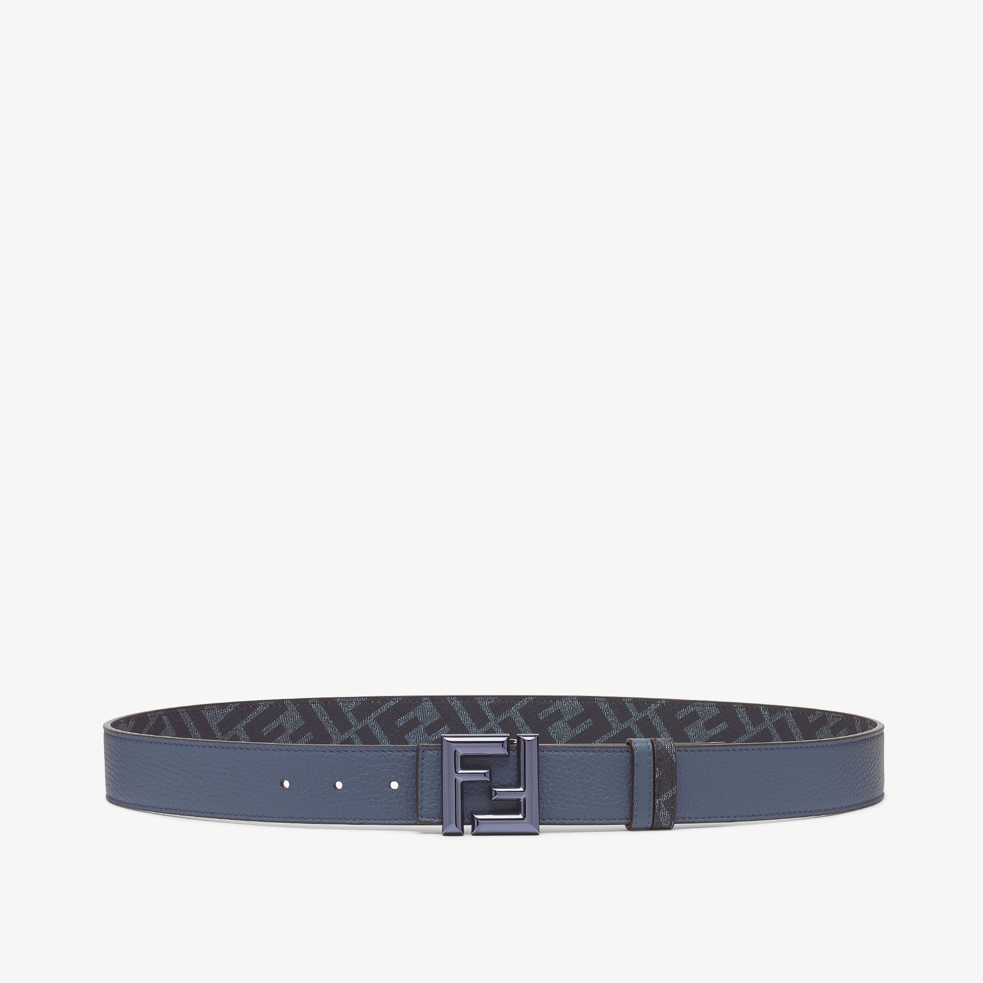 Ceinture réversible FF Rounded bleu Fendi-influensse