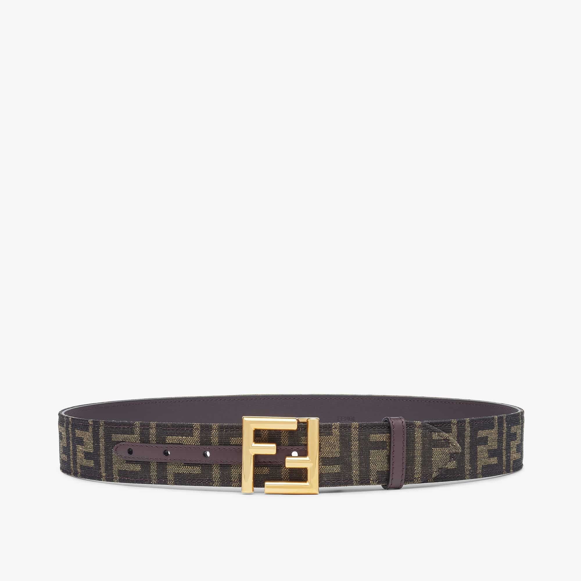 Ceinture tissu FF marron Fendi-influensse