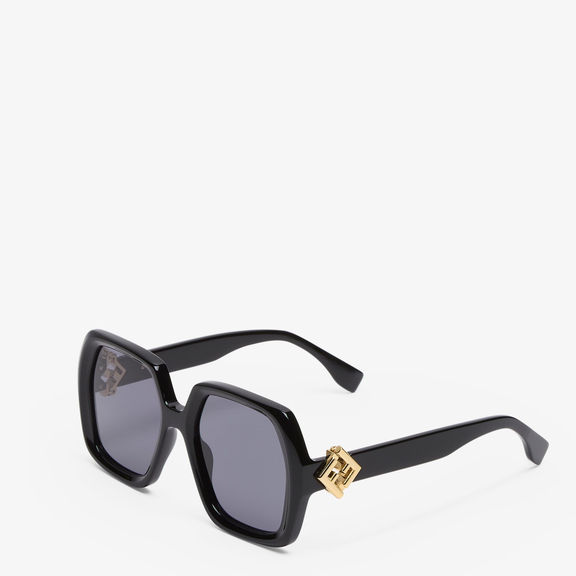 Lunettes de soleil FF Diamonds acétate noir Fendi-influensse