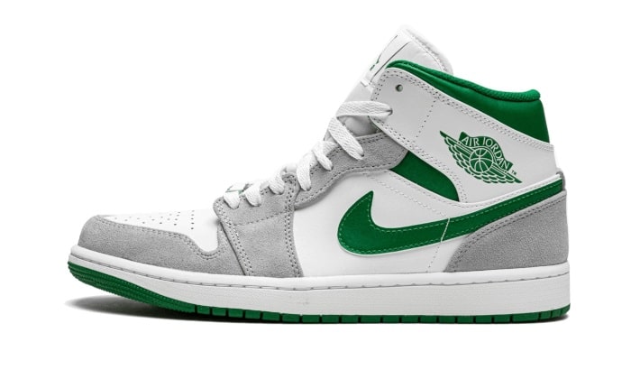 Air Jordan 1 Mid Grey Green-influensse