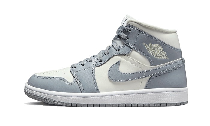 Air Jordan 1 Mid Grey Sail-influensse
