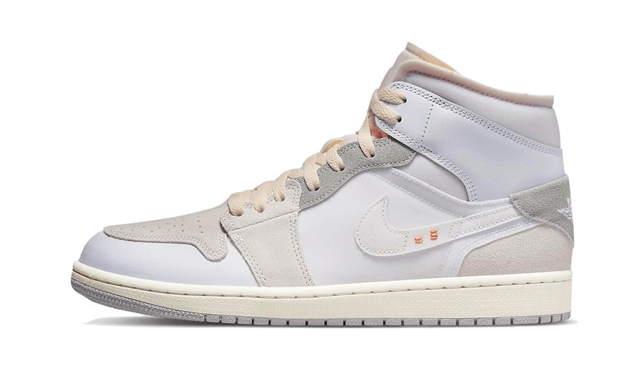 Air Jordan 1 Mid SE Craft Inside Out White Grey-influensse