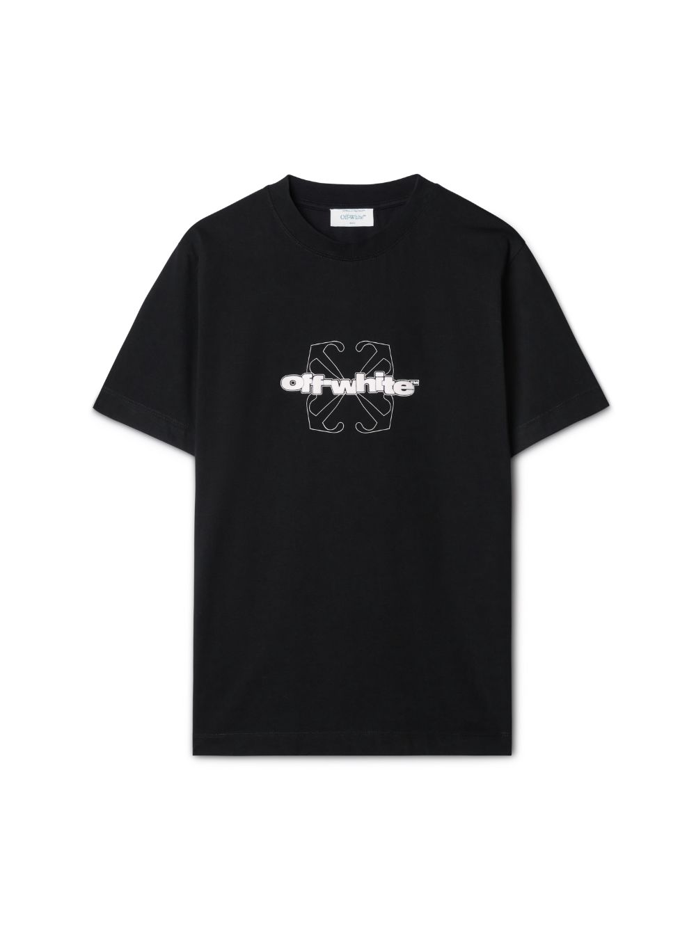 Tee shirt manches courtes en coton noir logo flèches garantissant un look streetwear unique avec un style élégant et décontracté toujours dans l'esprit streetwear-influensse