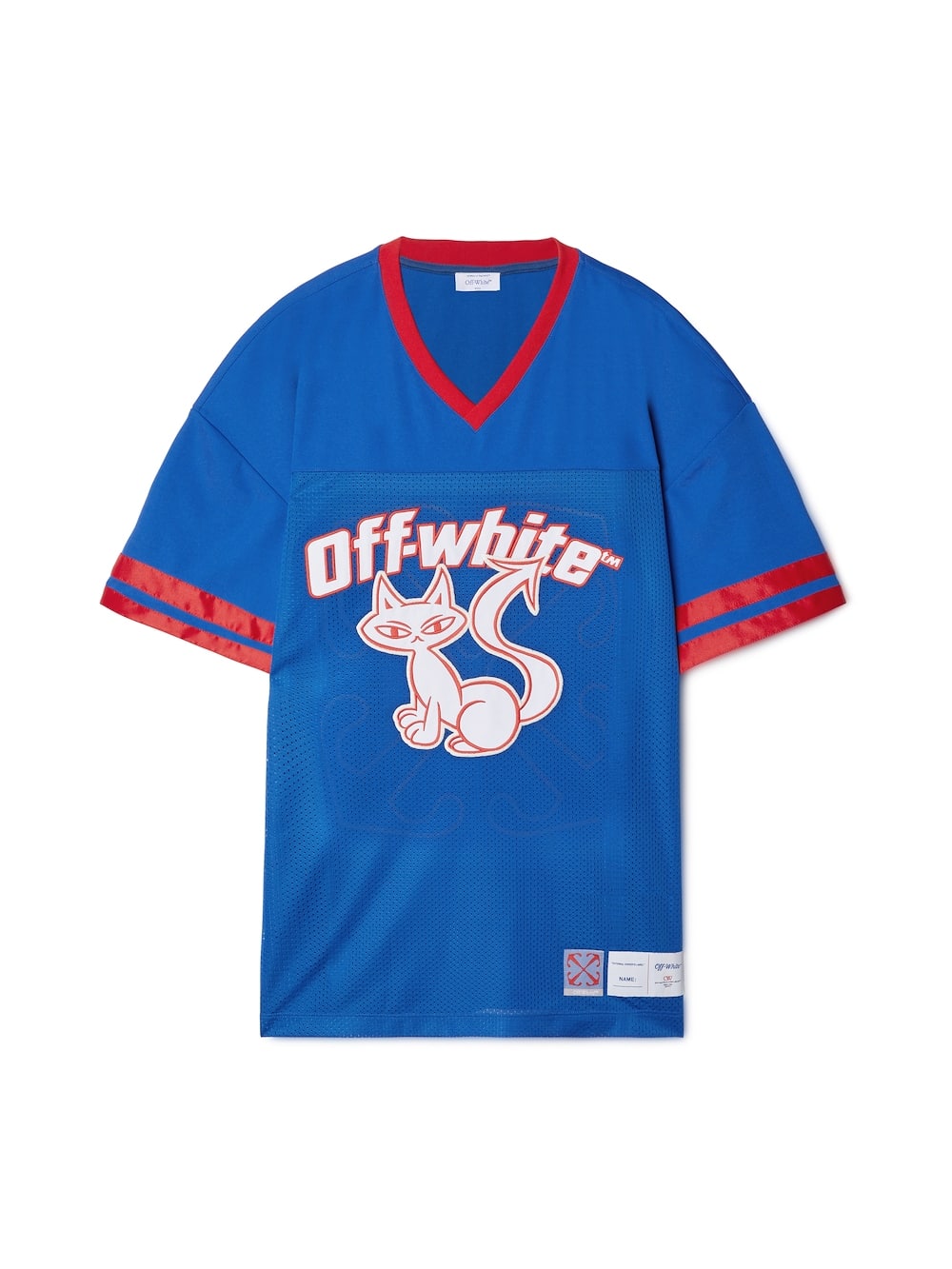 T-shirt Maillot Football bleu Off-White-influensse