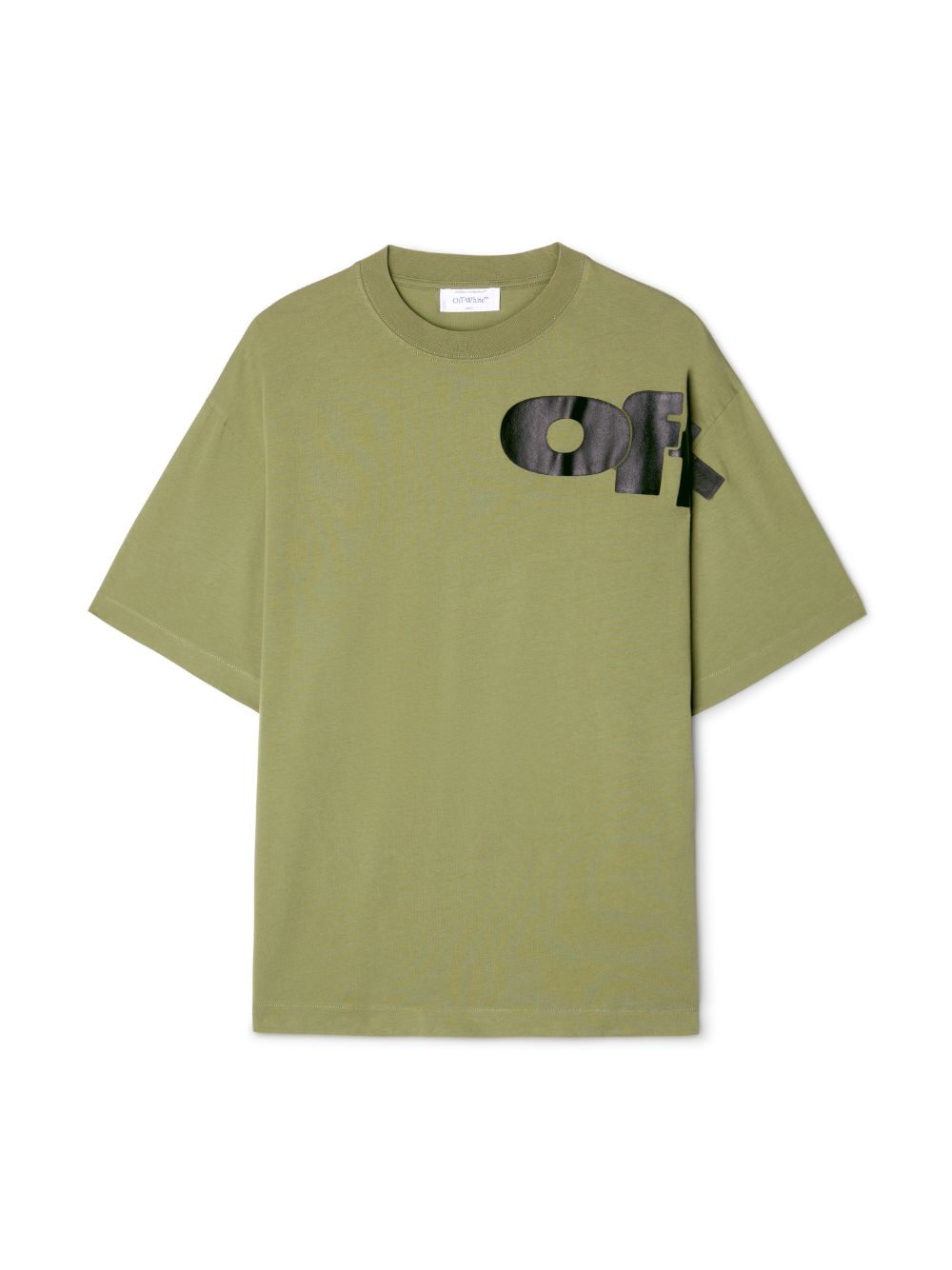 T-shirt MC Logo Partagé Skate vert militaire Off-White-influensse