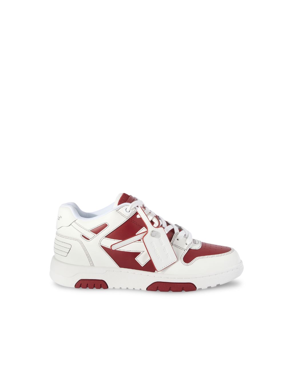 Sneaker cuir Out Of Office brique blanc Off-White-influensse