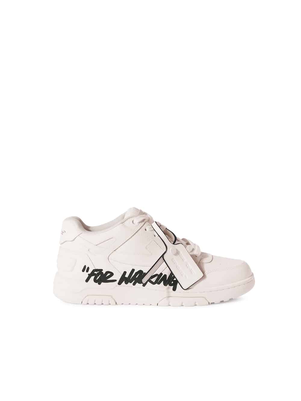 Sneaker cuir Out Of Office blanc noir Off-White-influensse