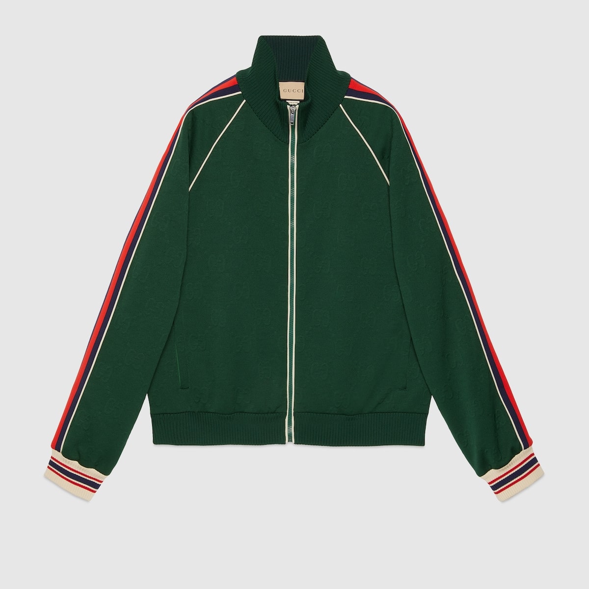 Survêtement Zip Jersey Jacquard GG vert Gucci-influensse