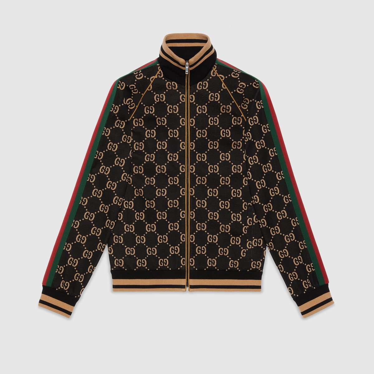 Survêtement Zip Jersey coton GG noir camel Gucci-influensse