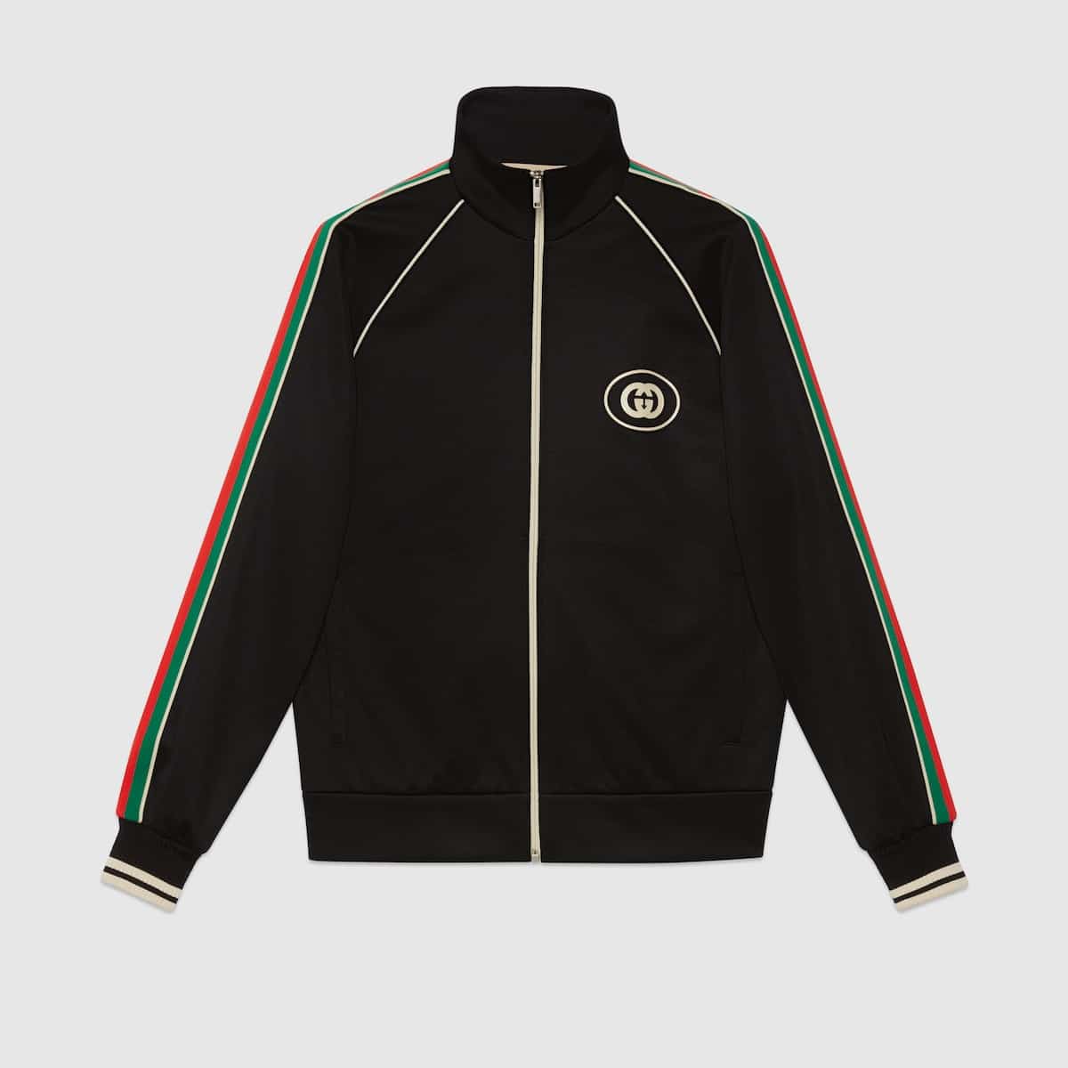 Survêtement Zip Jersey technique noir Gucci-influensse