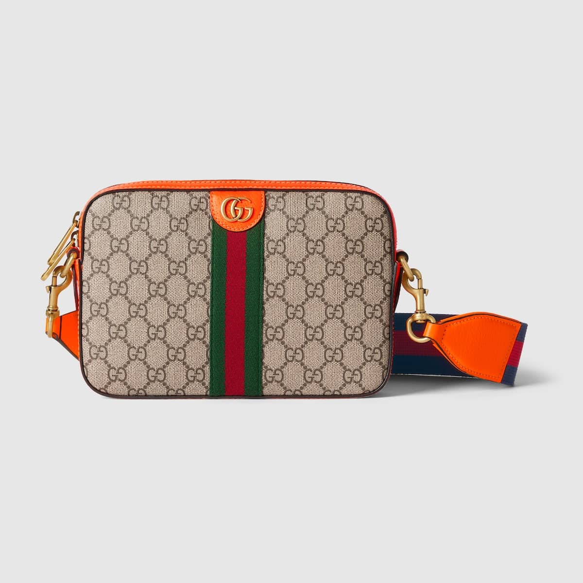 Sac à bandoulière Ophidia Toile Supreme beige orange Gucci-influensse