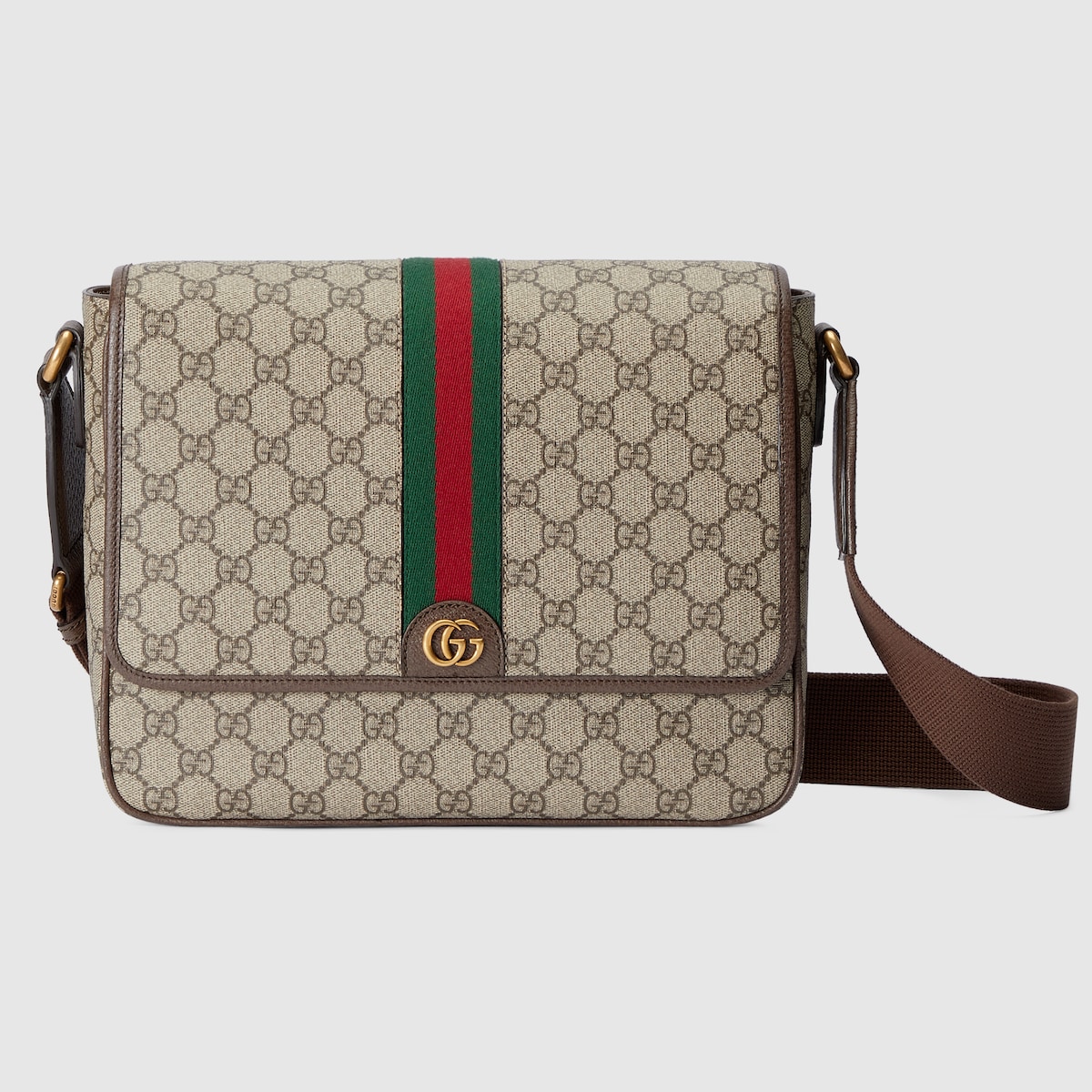Sac à bandoulière Ophidia Toile GG beige ébène Gucci-influensse
