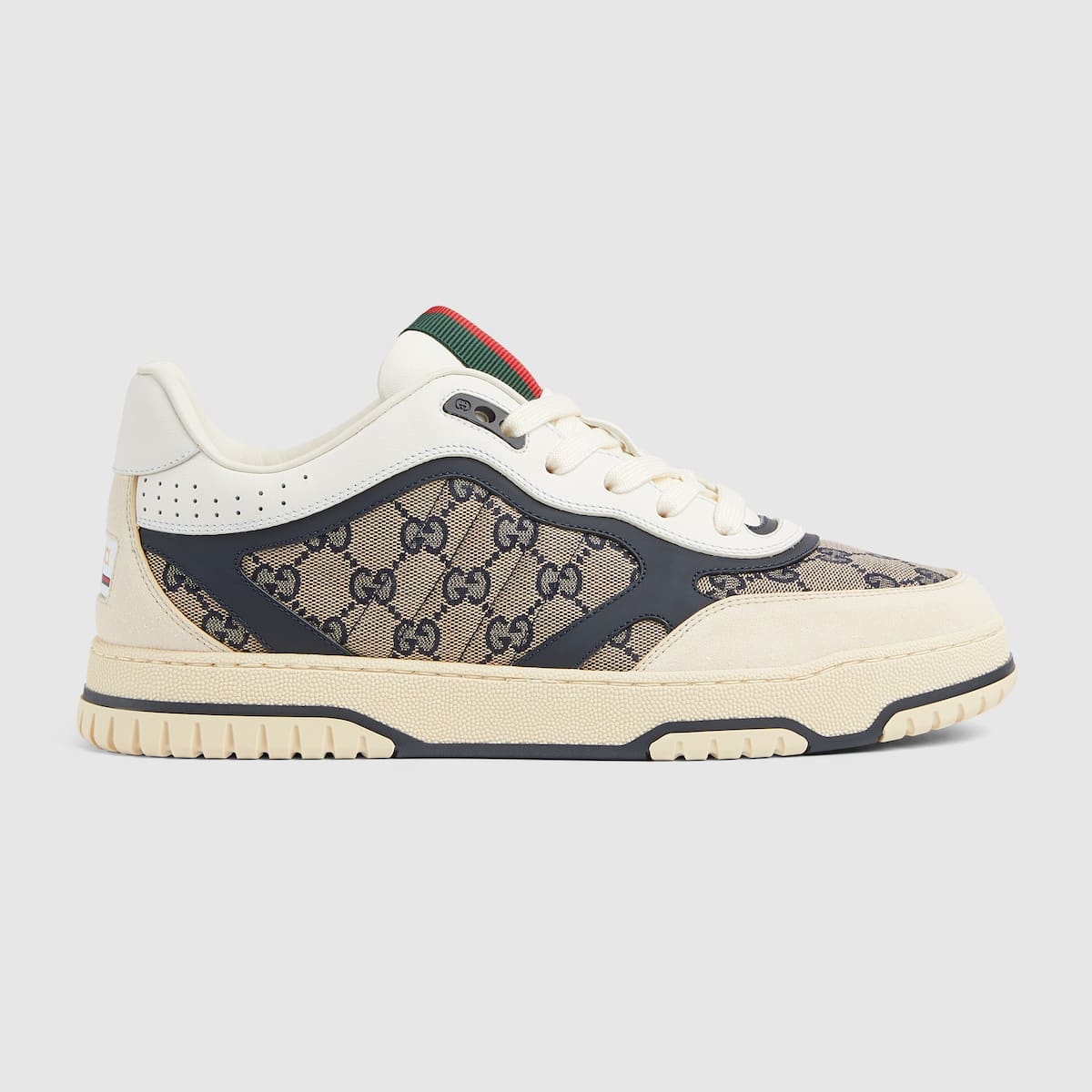 Sneaker Homme Re-Web toile GG beige bleu Gucci-influensse