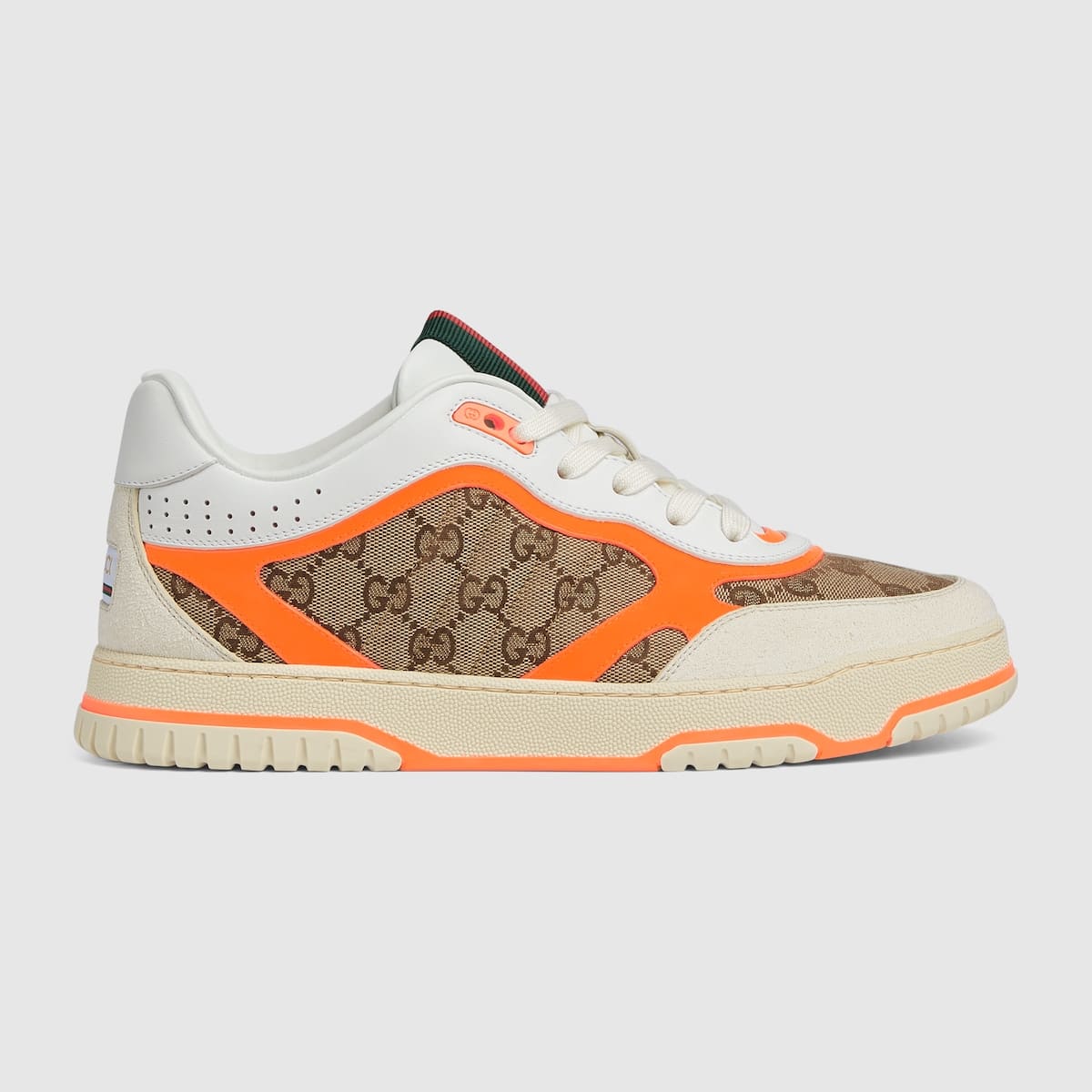 Sneaker Homme Re-Web toile GG Original orange fluo Gucci-influensse