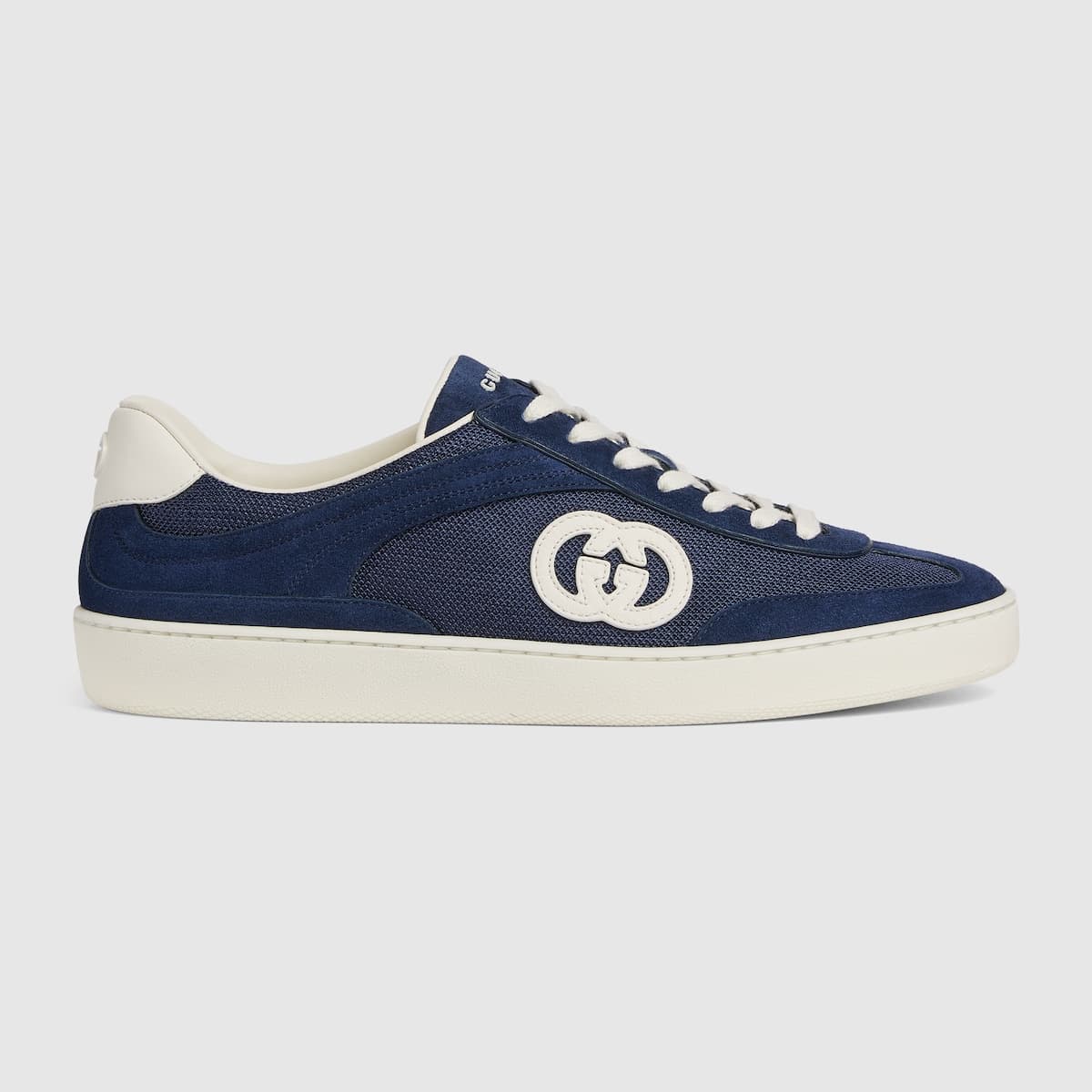 Sneaker Homme motif GG daim bleu Gucci-influensse