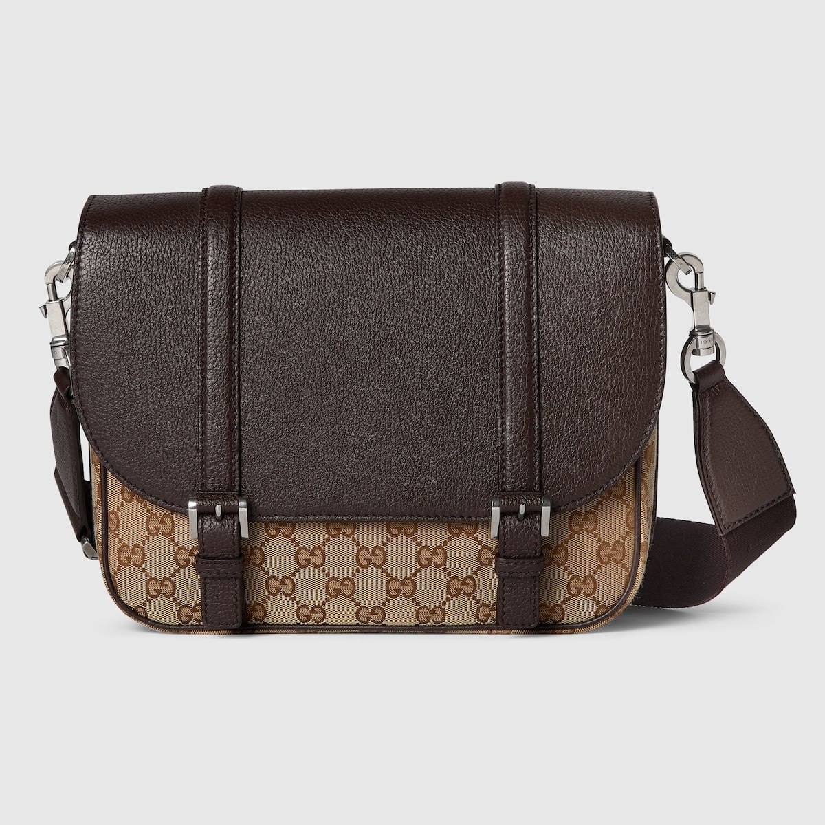 Sac à bandoulière Toile GG beige ébène Gucci-influensse