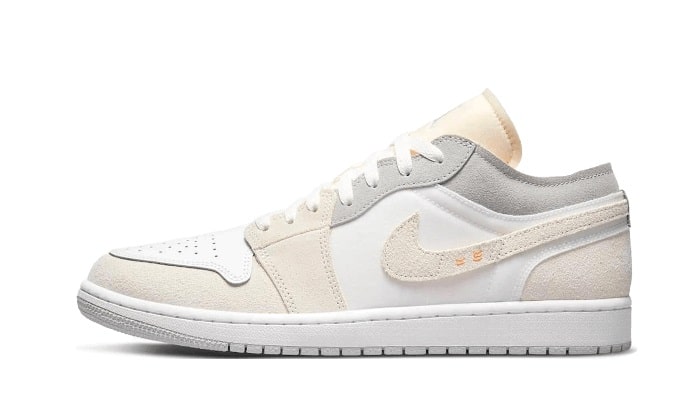 Air Jordan 1 Low Inside Out Cream White Light Grey-influensse