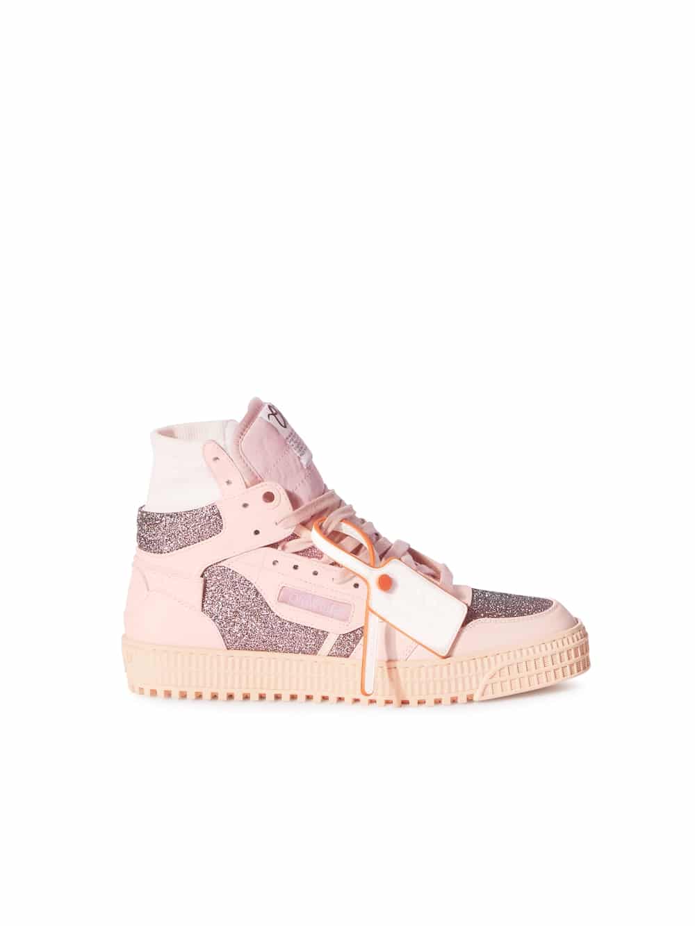 Sneaker cuir 3.0 Out Of Court Glitter beige rose Off-White-influensse