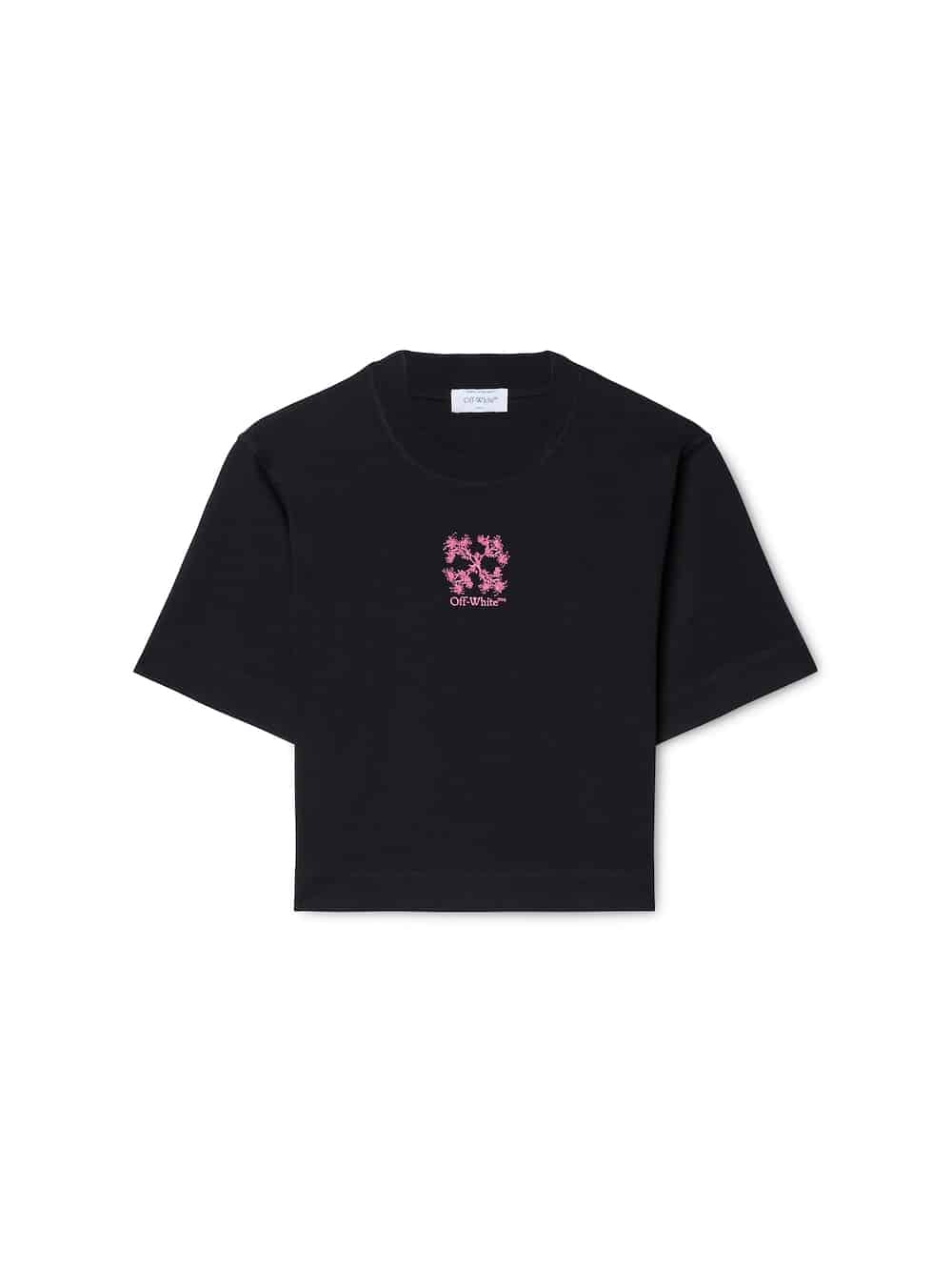 T-shirt Crop mini Flèche EMBR noir Off-White-influensse