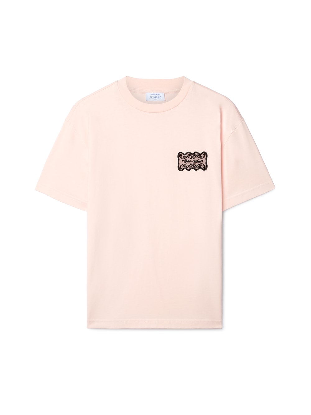 T-shirt Lace Label Reg rose Off-White-influensse