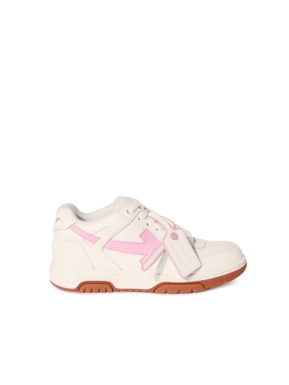 Sneaker cuir Out Of Office crème rose Off-White-influensse