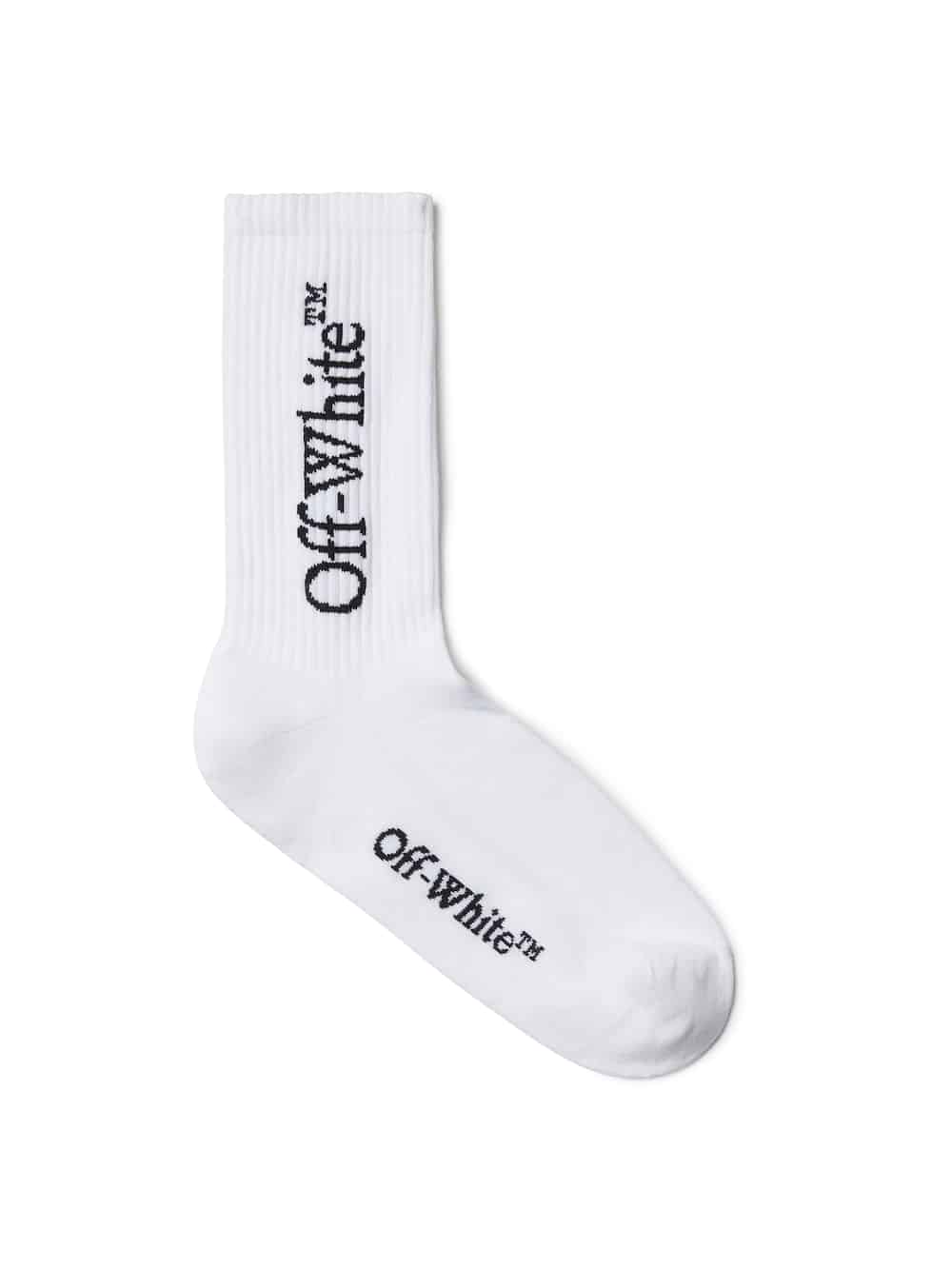 Chaussettes Mi-hautes coton blanc Off-White-influensse