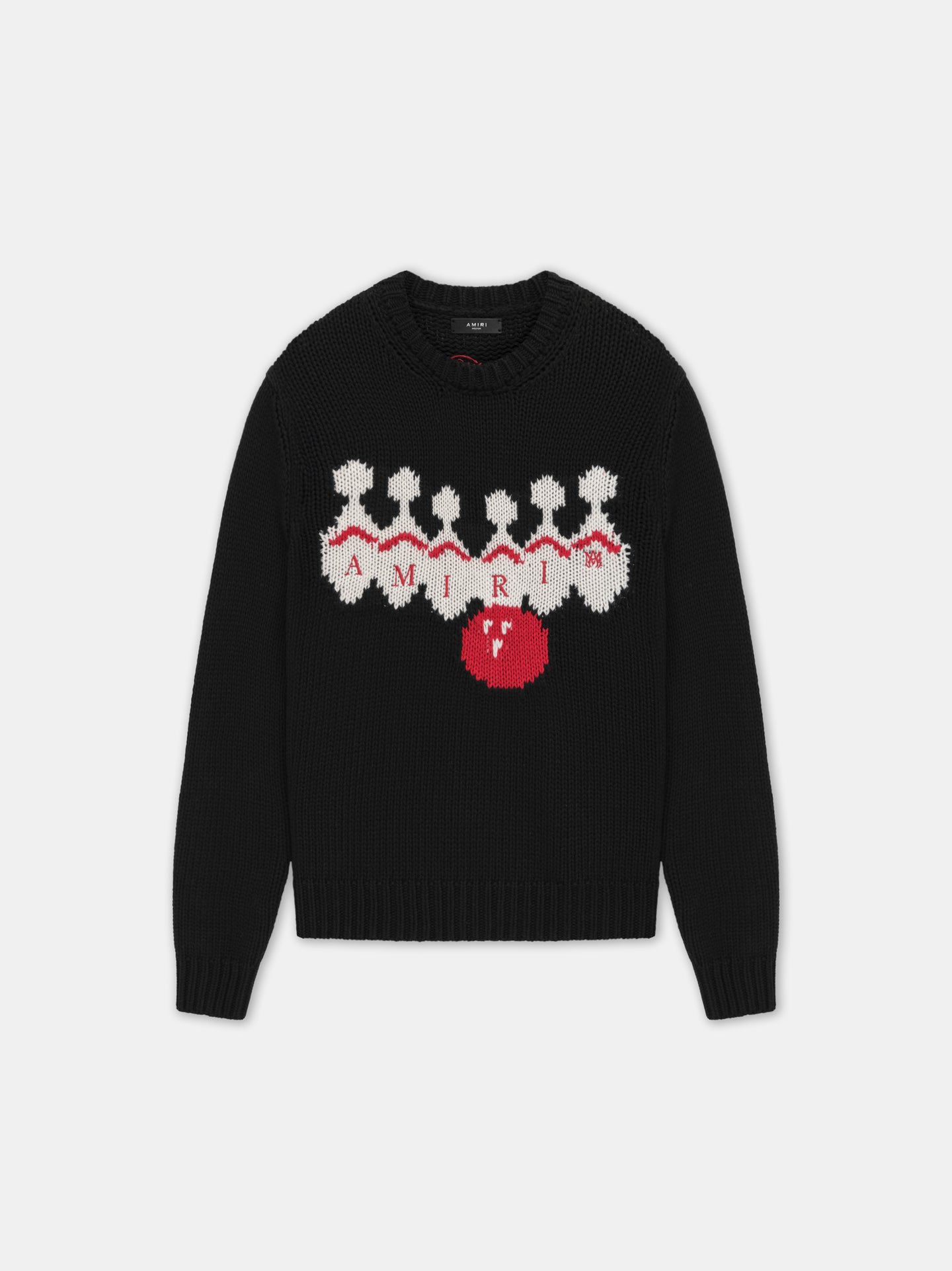Pull col rond Bowling noir Amiri-influensse