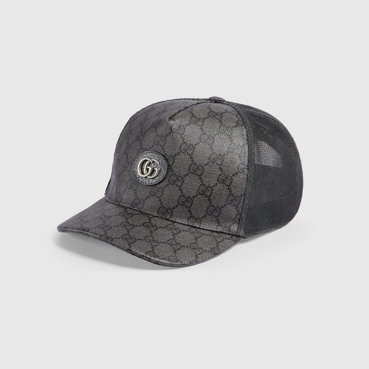 Casquette Toile GG Supreme gris noir Gucci-influensse