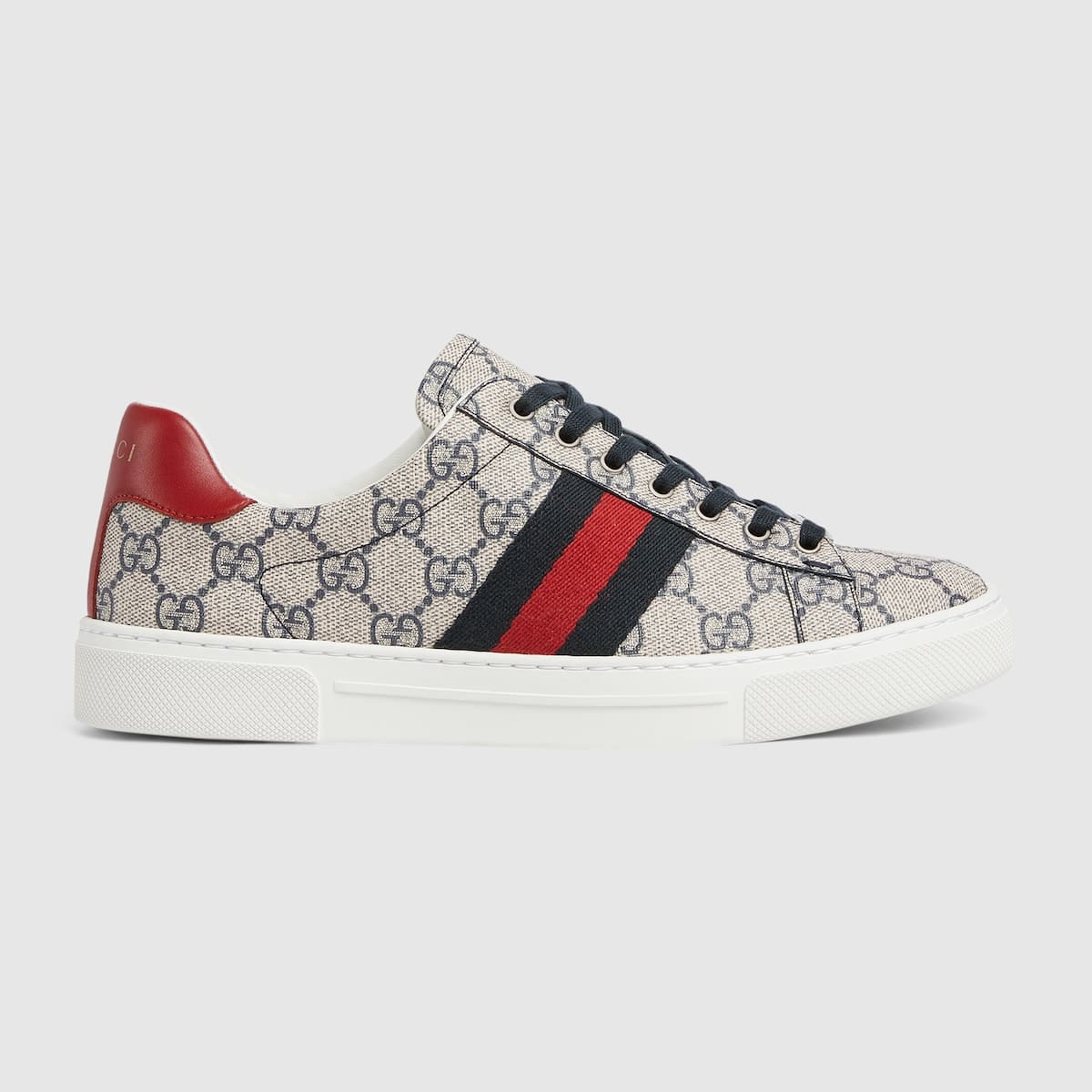 Sneaker Femme Ace Toile GG Web beige bleu Gucci-influensse