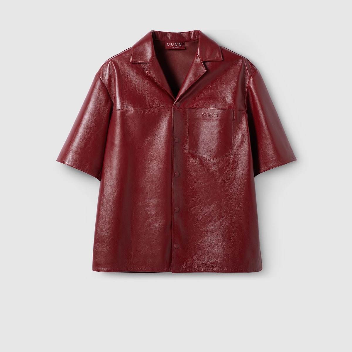 Chemise cuir Rosso Ancora Gucci-influensse