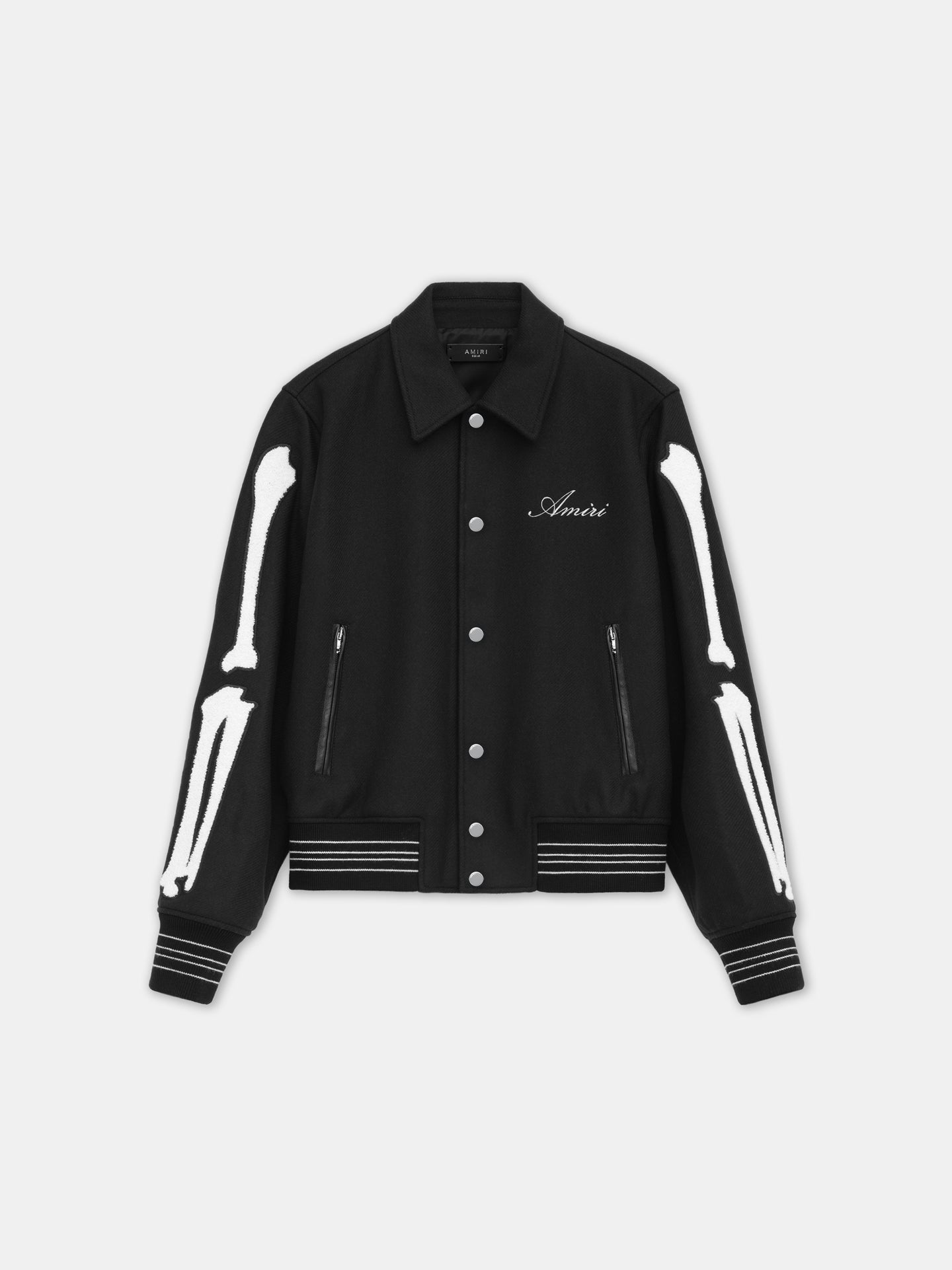 Veste laine Bones noir Amiri-influensse
