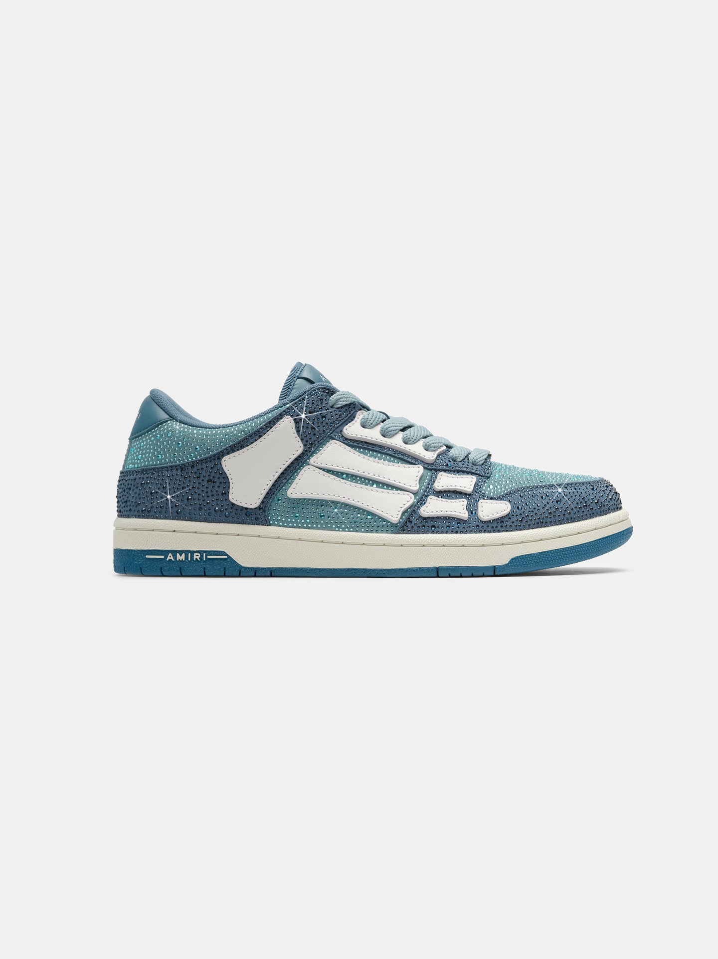 Sneaker Crystal Skel low bleu Amiri-influensse