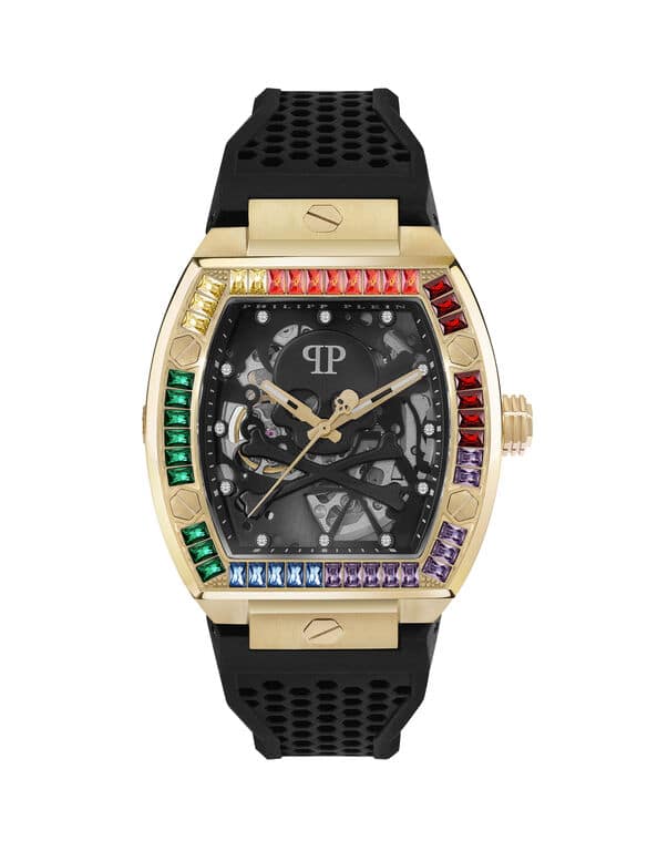 Montre $keleton noir gold Philipp Plein-influensse