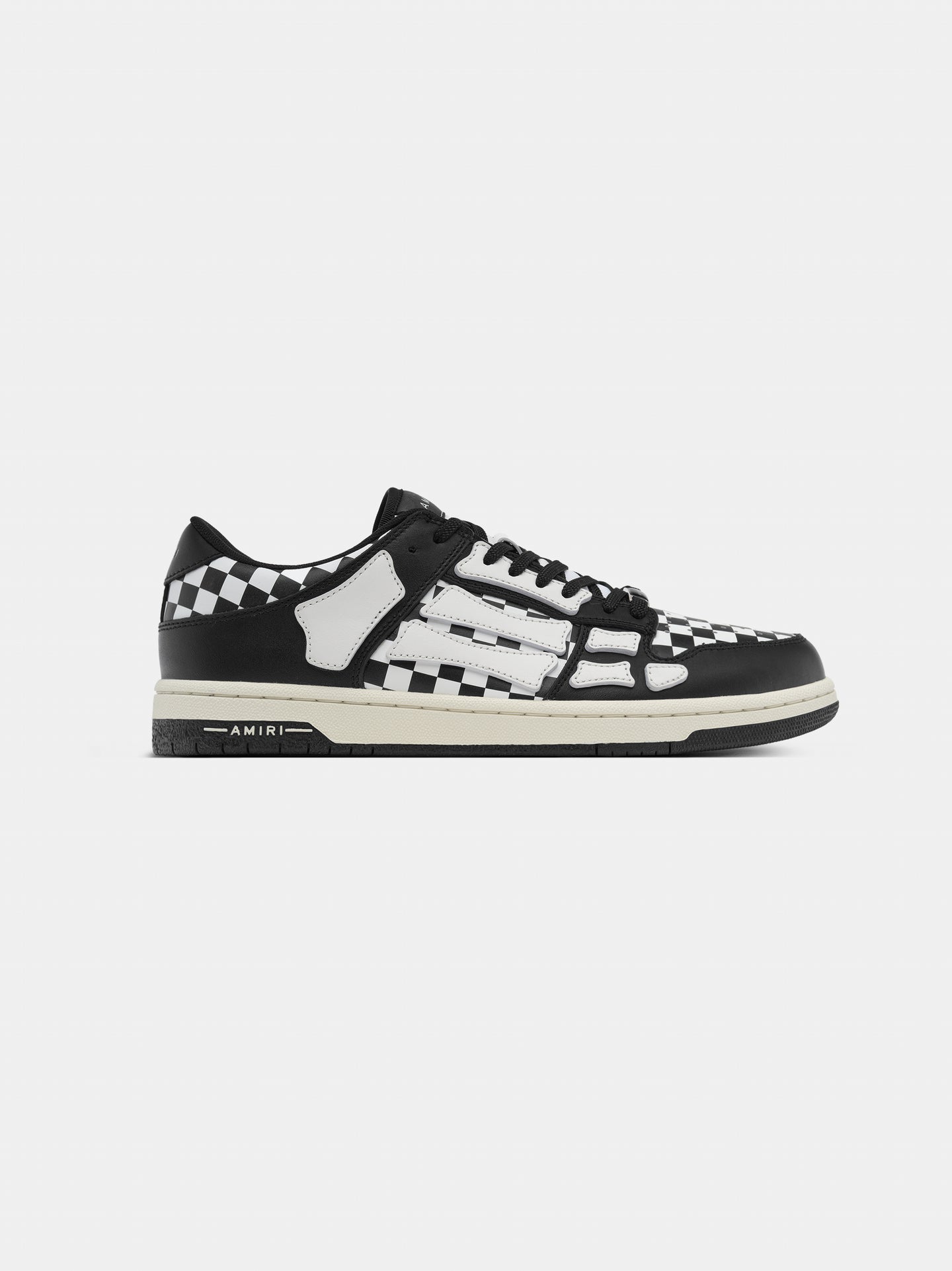 Sneaker Checkered Skel low carreau noir blanc Amiri-influensse