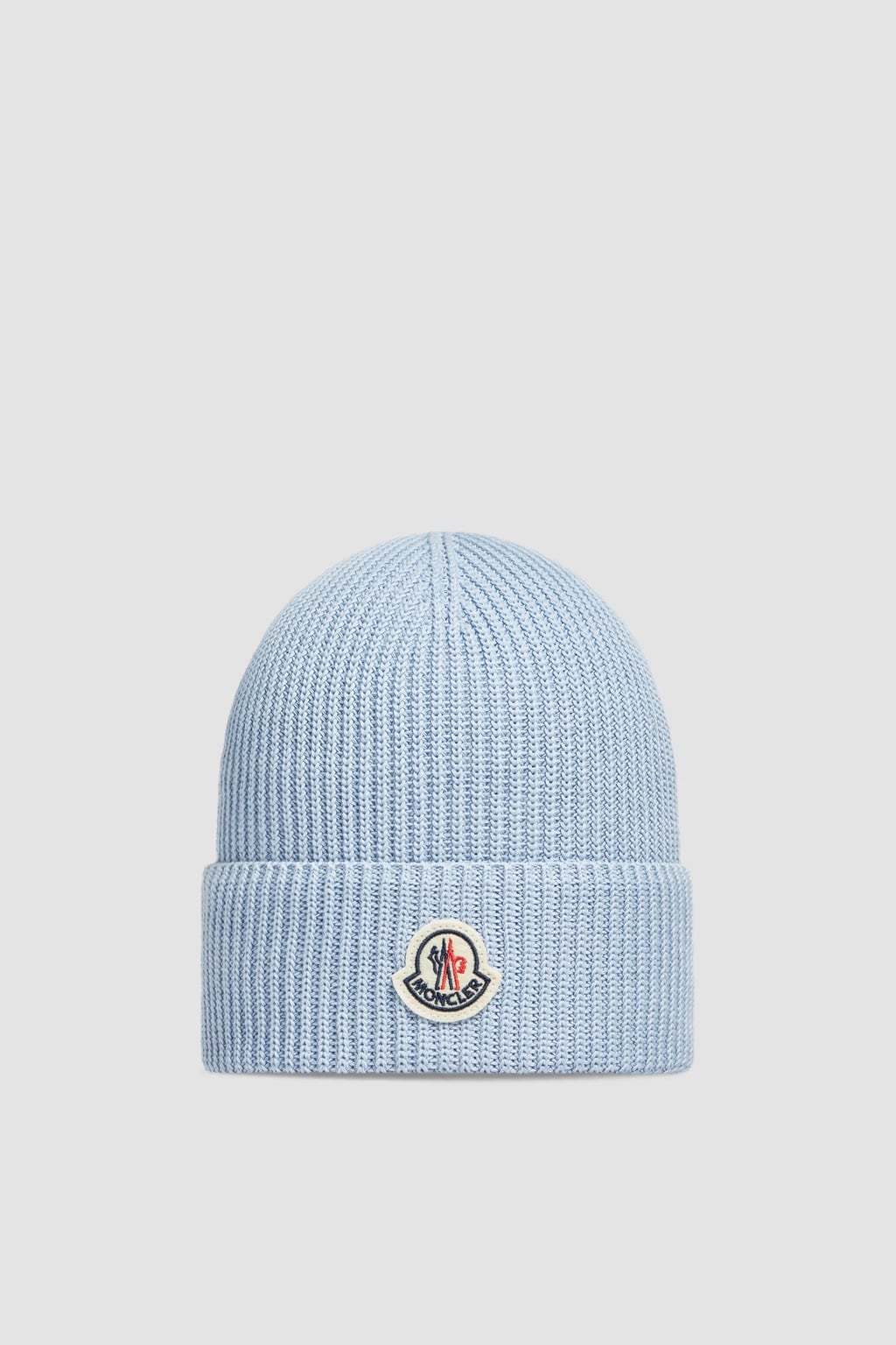Bonnet coton bio bleu clair Moncler-influensse